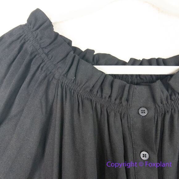 New! Eloquii black Linen Maxi Day Dress,‎ size 14/16 - Picture 6 of 16